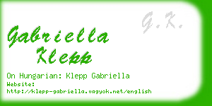 gabriella klepp business card